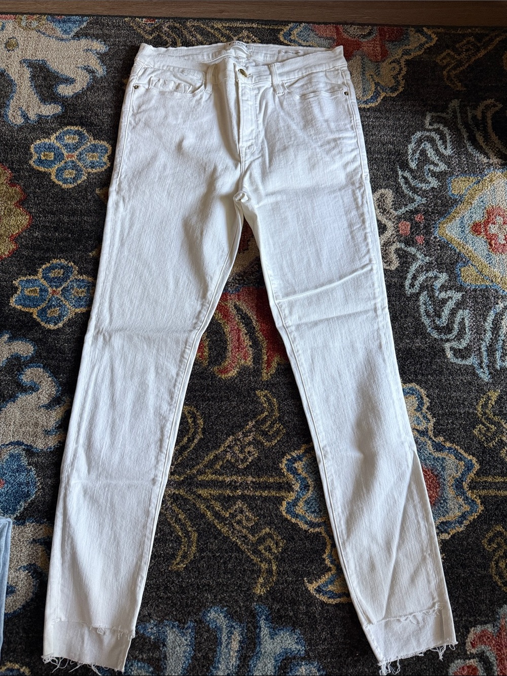 Frame Denim White Skinny Jeans